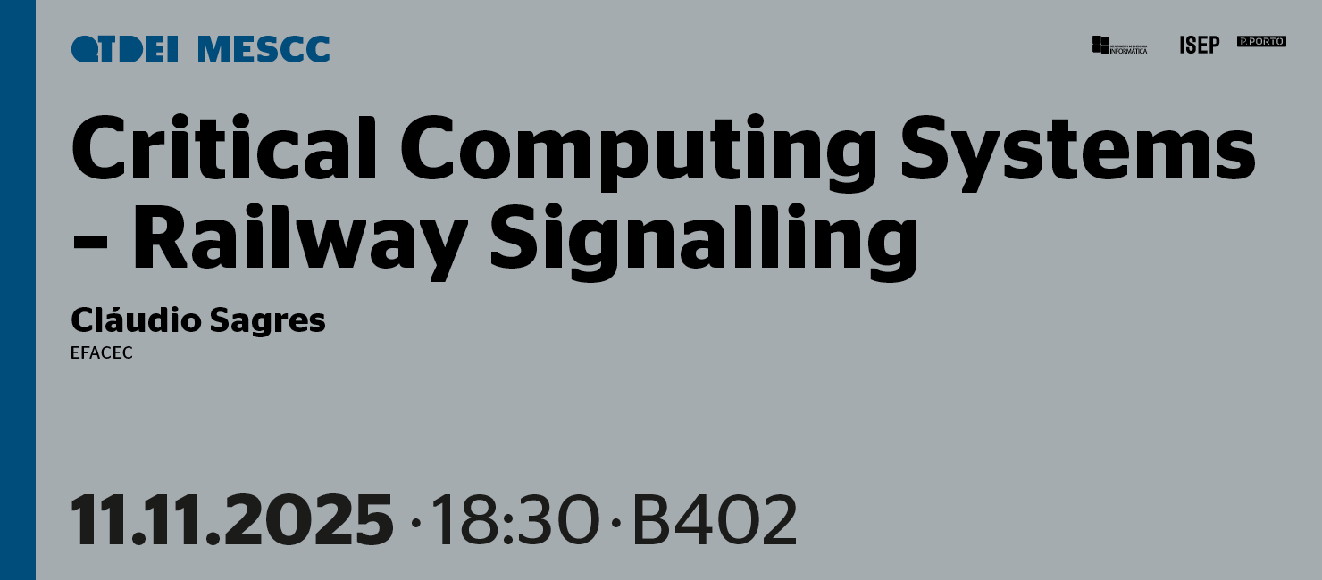 QTDEI: "Critical Computing Systems - Railway Signalling"