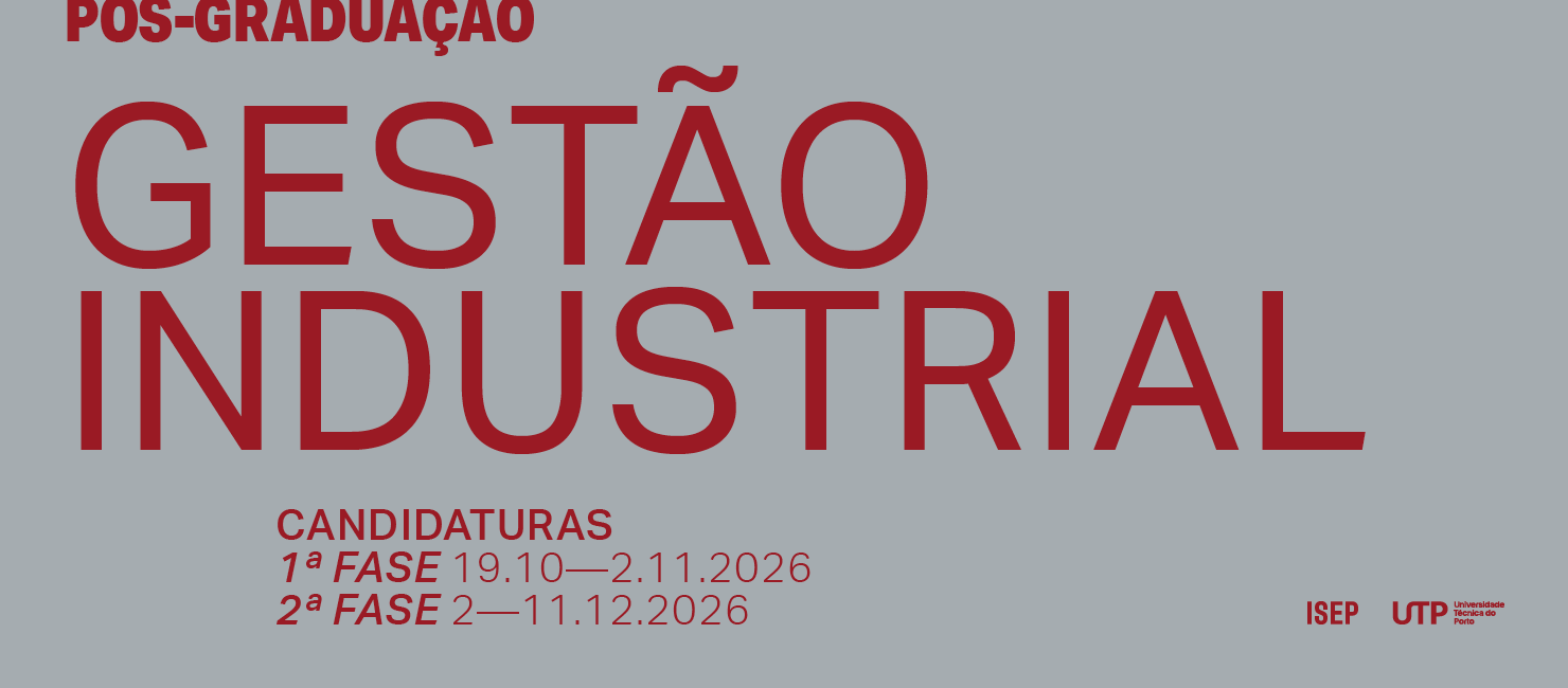 Candidaturas Curso de Pós-Graduação em Gestão Industrial