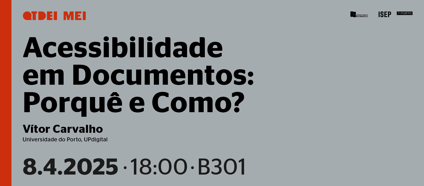 QTDEI: "Acessibilidade em Documentos: Porquê e Como?"